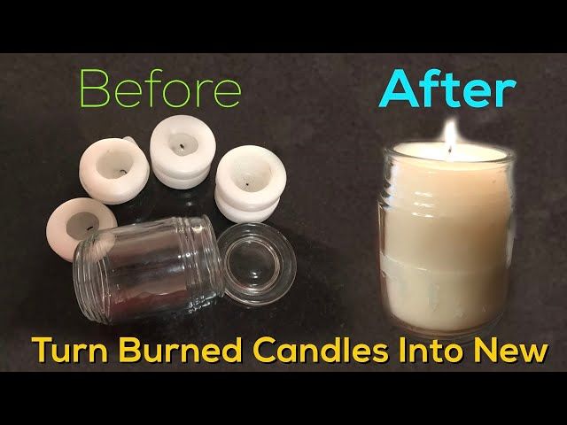 adding new wicks to old candles to reuse wax
