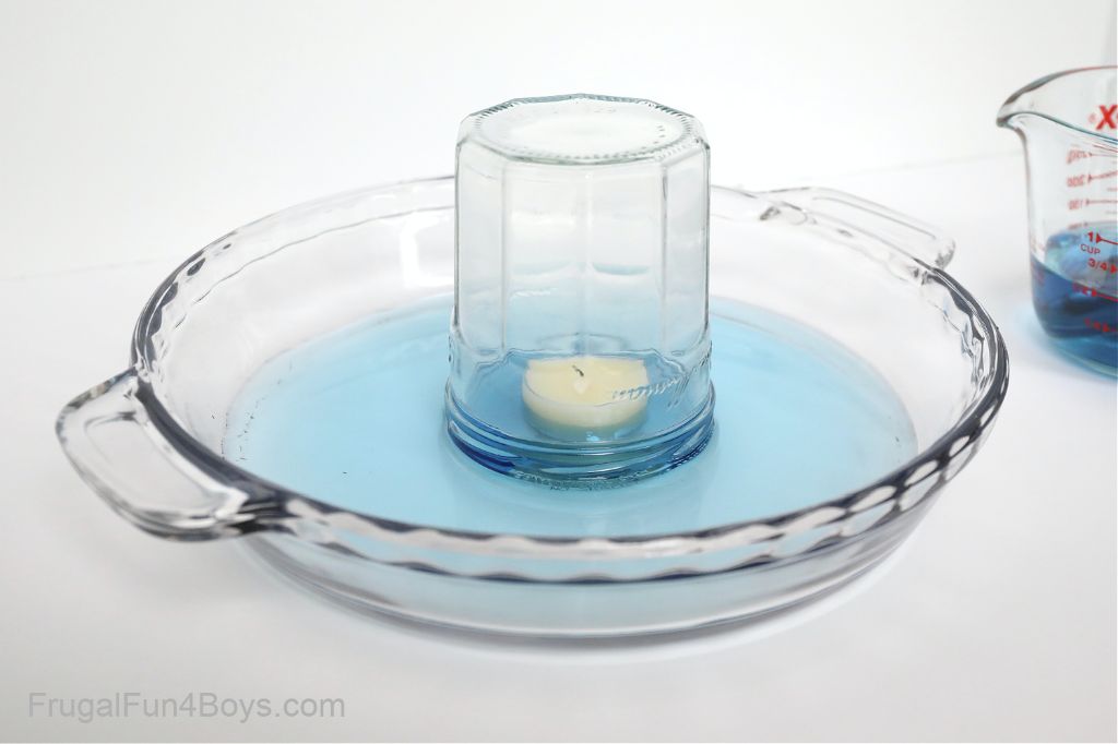 beakers with wax and water at different temperatures