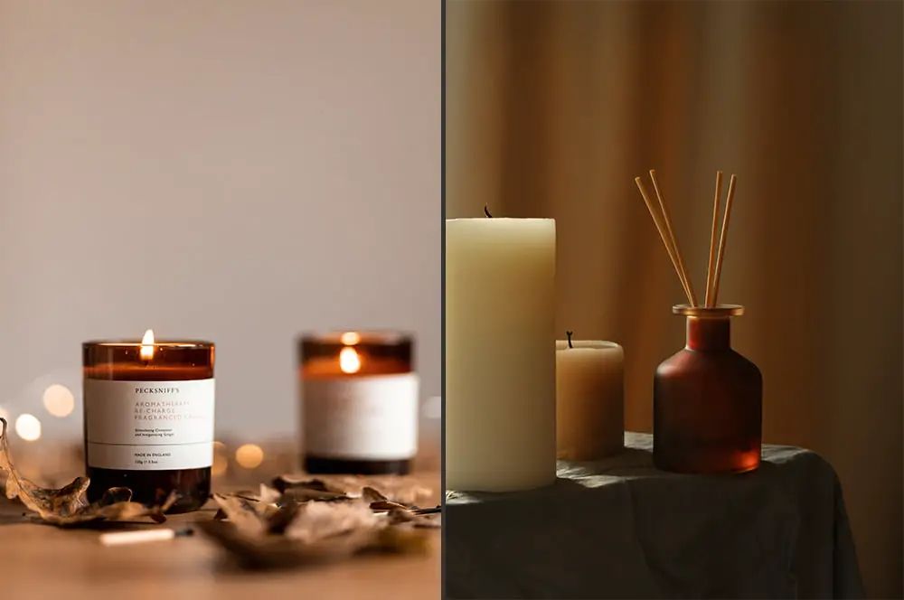 beeswax and soy candles are safest options