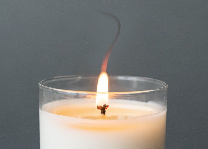 candle wax has a dense, greasy texture not ideal as a body lotion