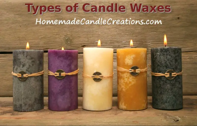 different candle waxes