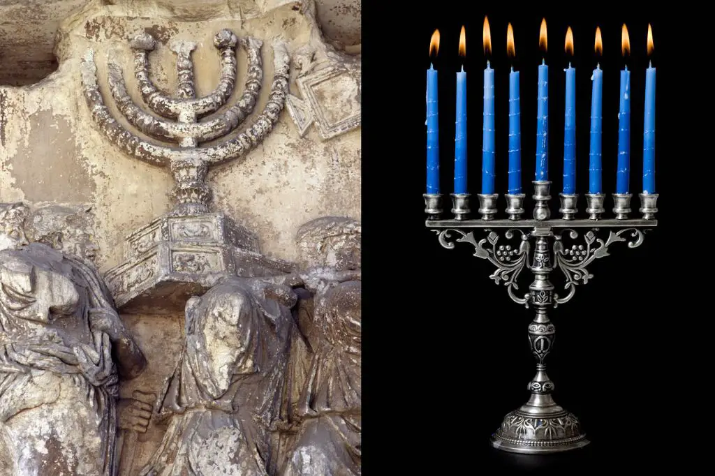 menorah candle holder