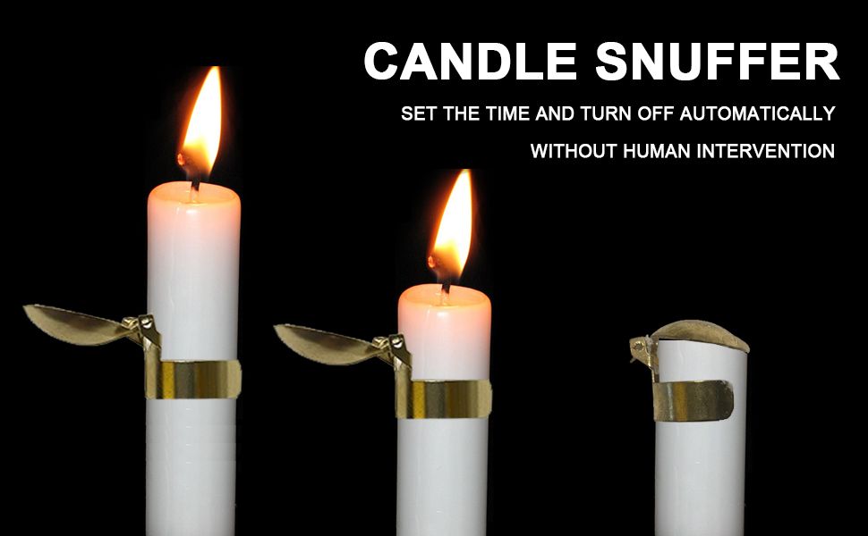 metal candle snuffer extinguishing candle flame