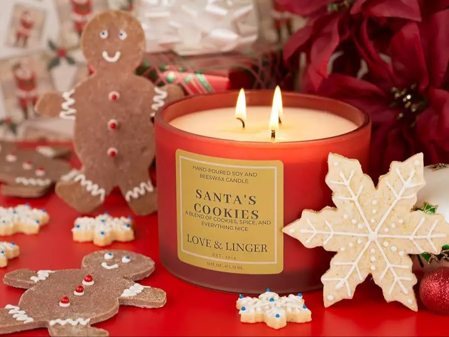 scented christmas candle