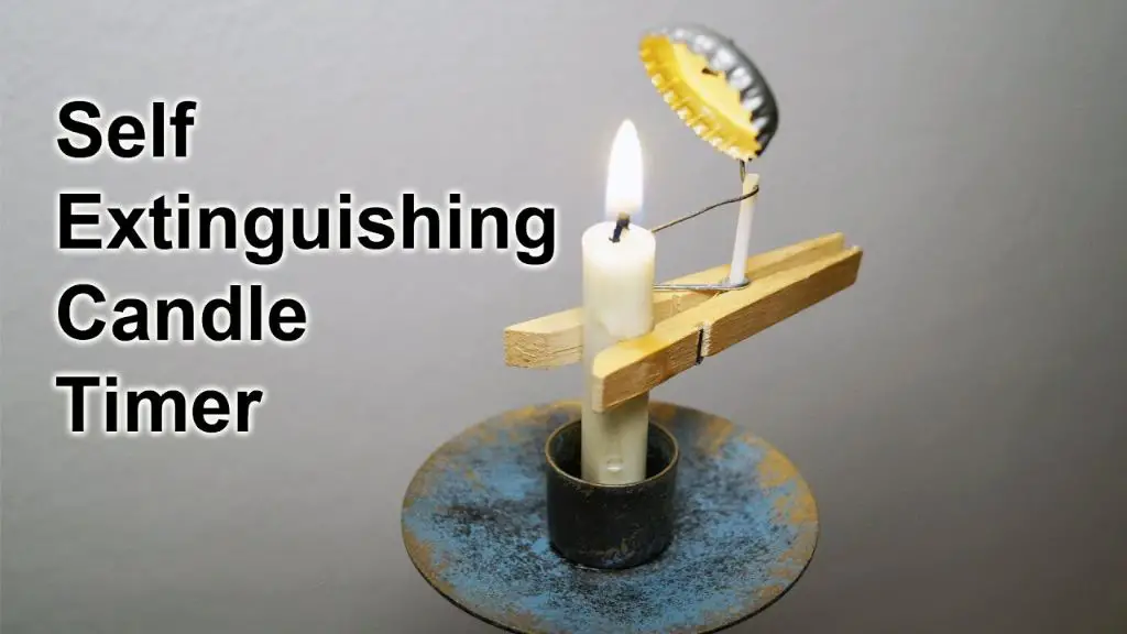 stopwatch timing a burning candle.