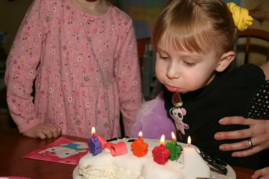 trick candles on kids birthday cake