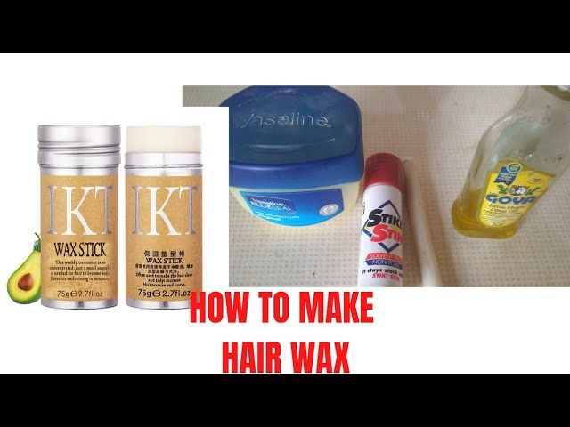 wax adhering to hair