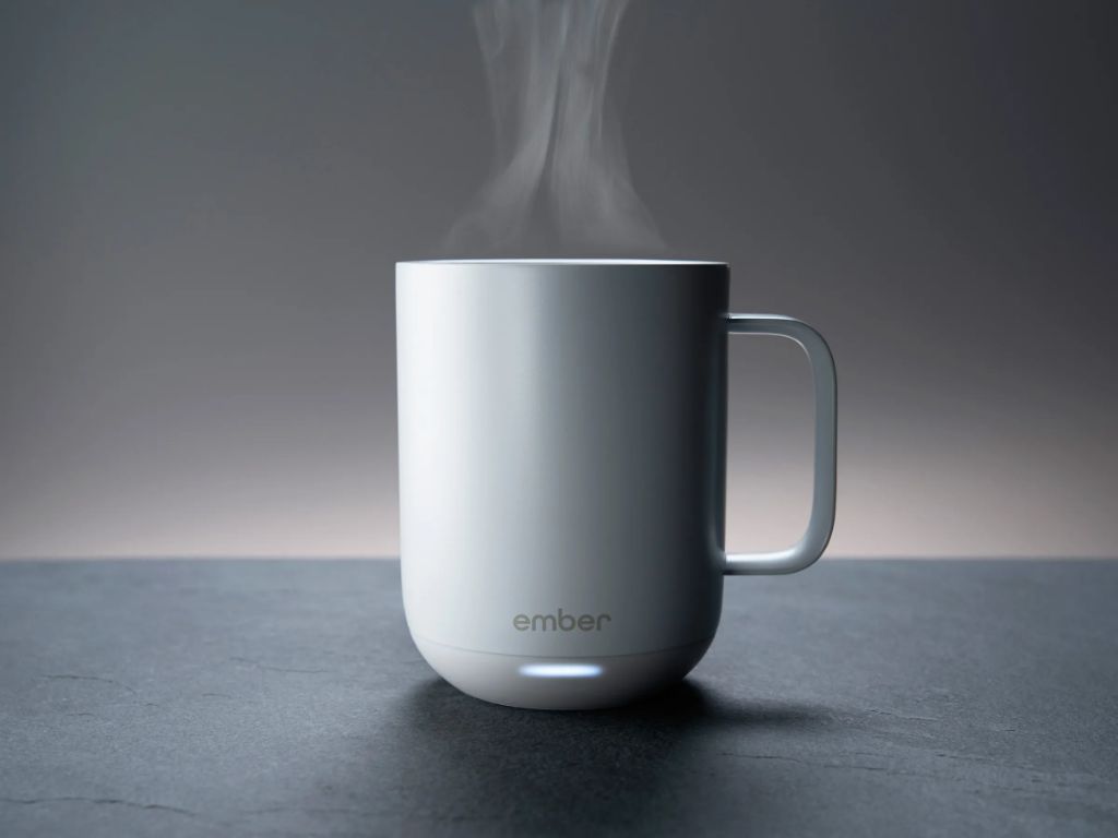 a close up image of a ceramic tumbler keeping coffee hot