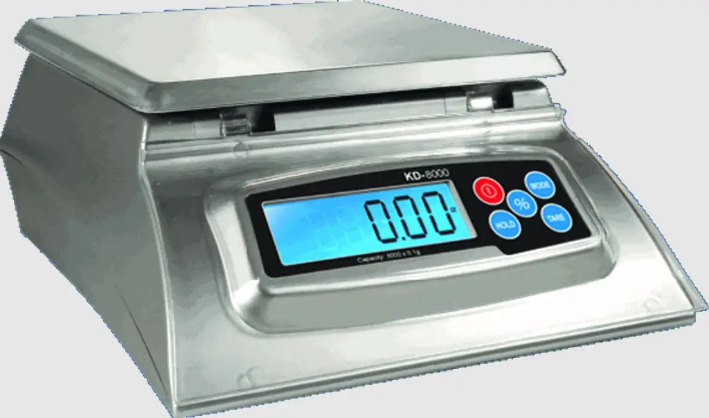 a digital kitchen scale provides the most accurate measurements for homemade soapmaking.