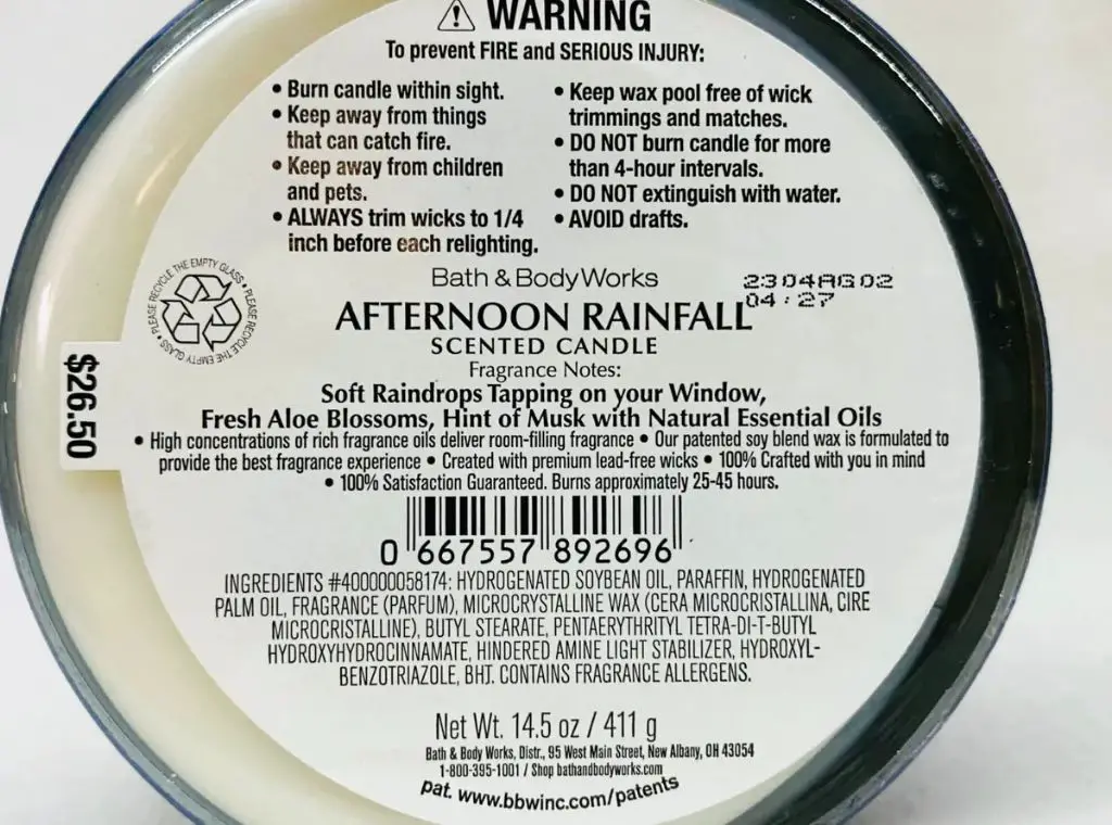 as bath & body works candle scents fade over time, the lighter top notes evaporate first, leaving heavier middle and base notes.