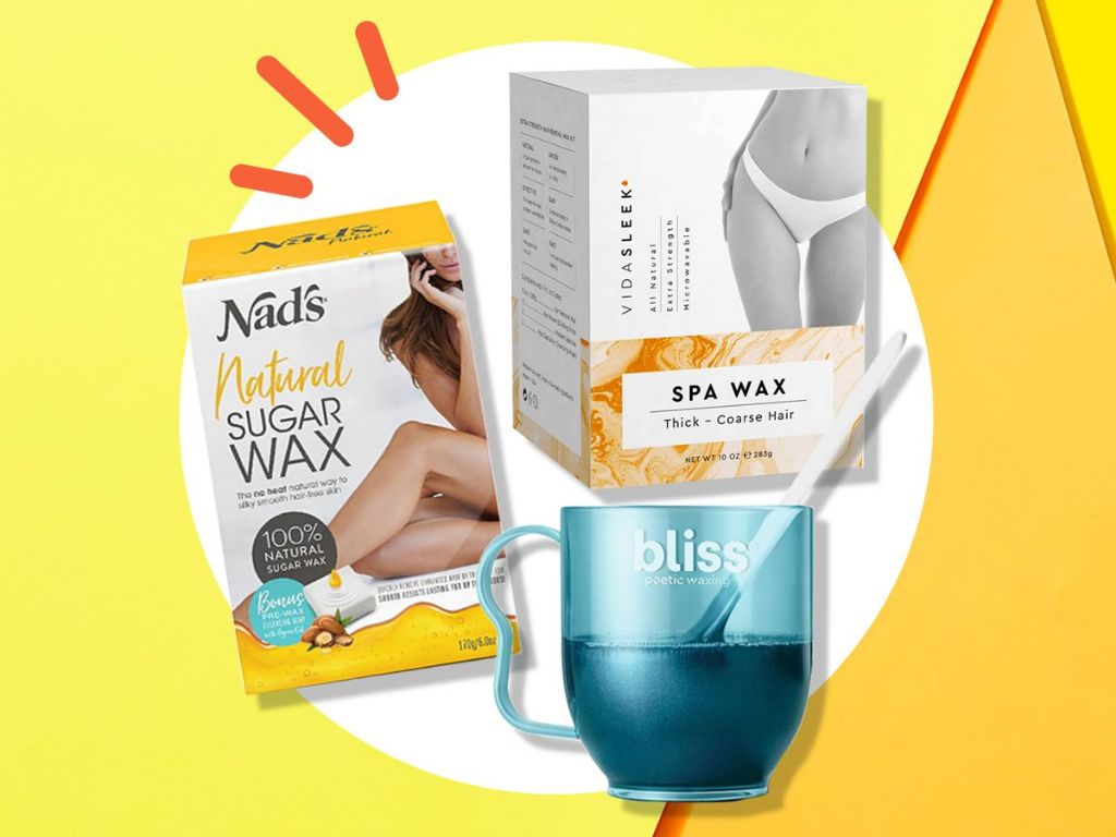 at-home waxing kits allow you to remove hair from the legs, arms, and bikini area.
