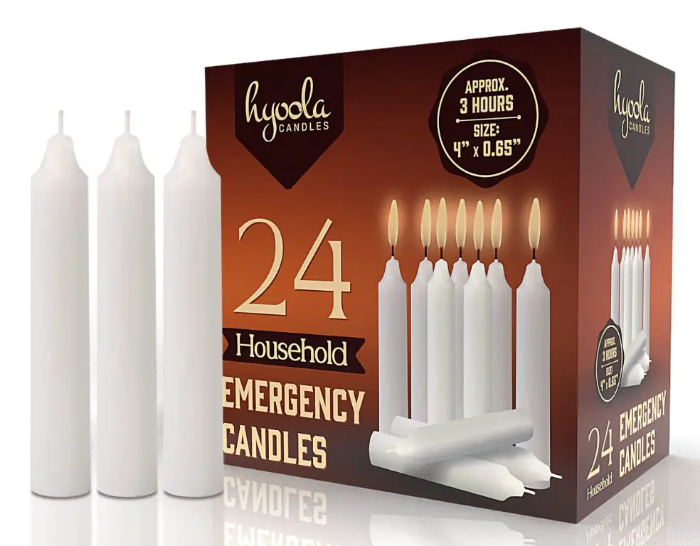 candles can provide several hours of illumination on a small amount of fuel, making them a convenient backup lighting option.