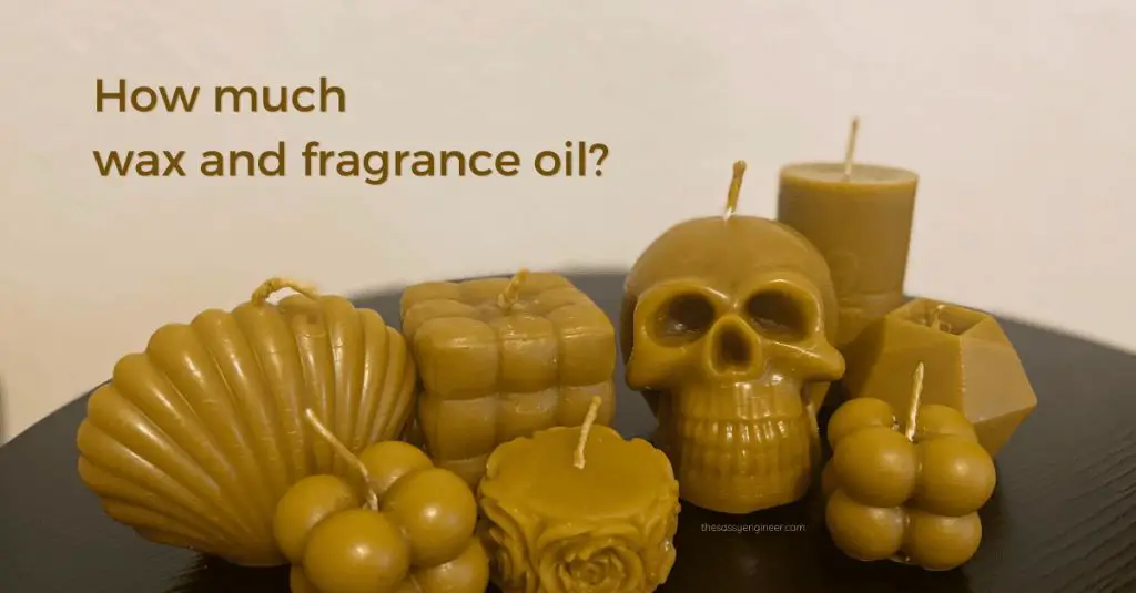 candles with various wax types and fragrance loads