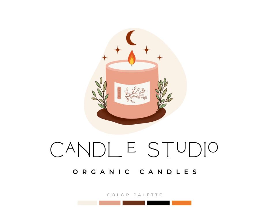 creative candle logo designs with unique shapes or illustrations help attract ideal customers and build brand recognition