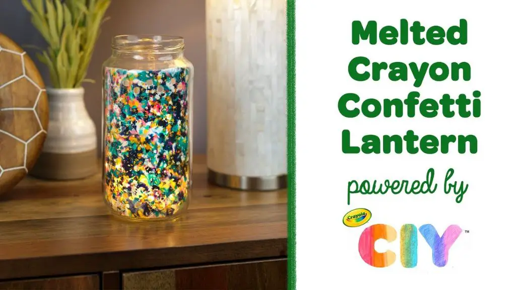 empty jars or cans are needed to hold the melted crayon wax.