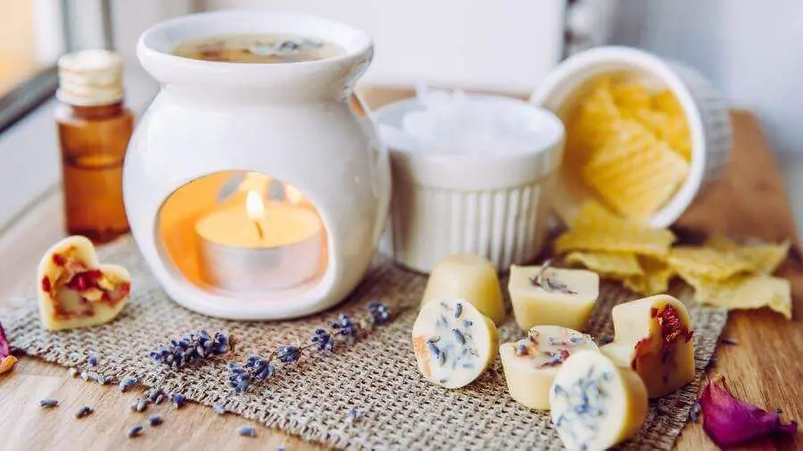 fragrance warmers use fragrance oils, while wax warmers melt solid wax melts or tarts to scent a room.