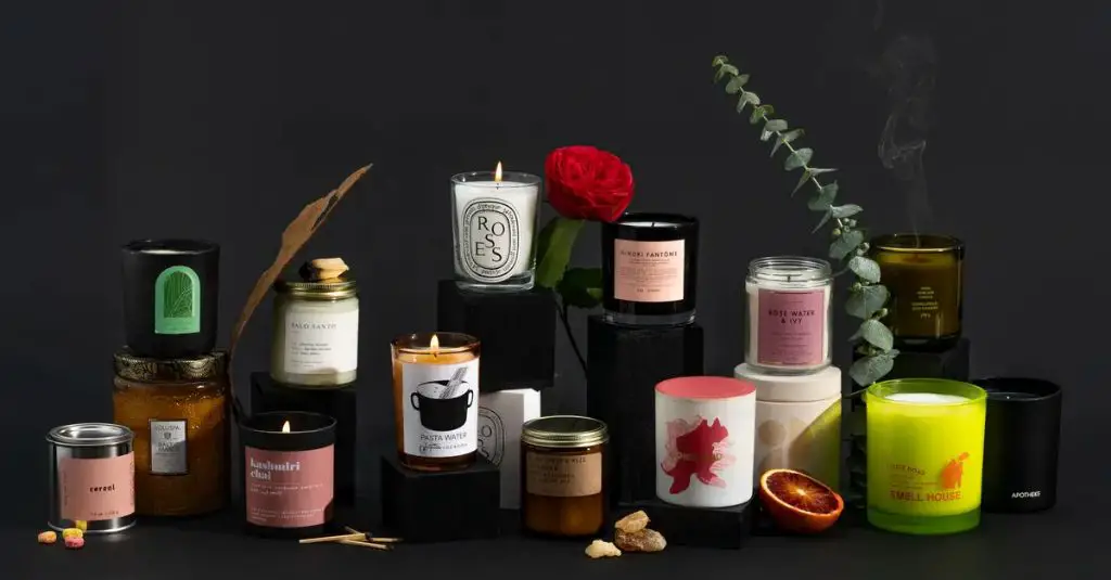 glass, metal, and ceramic are common containers for better homes and gardens candles