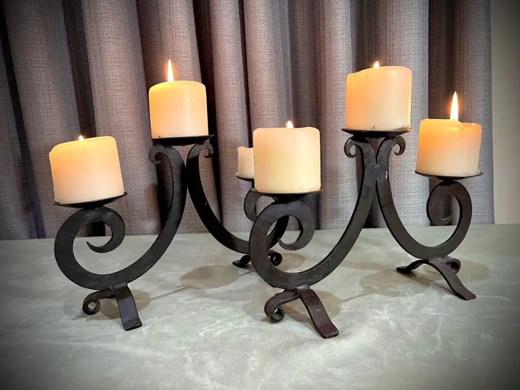 metal candle holders with intricate designs