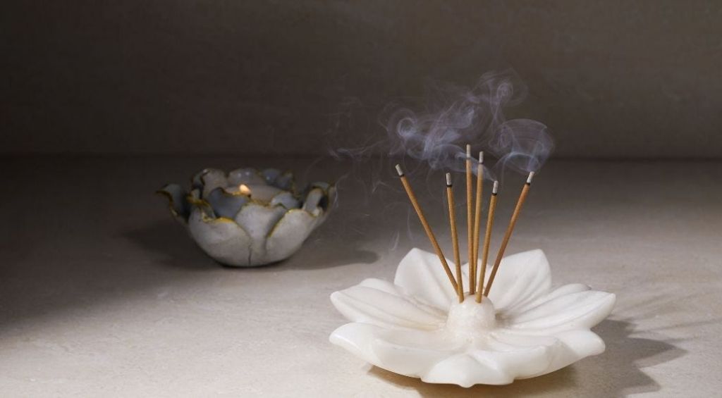 nag champa incense sticks burning