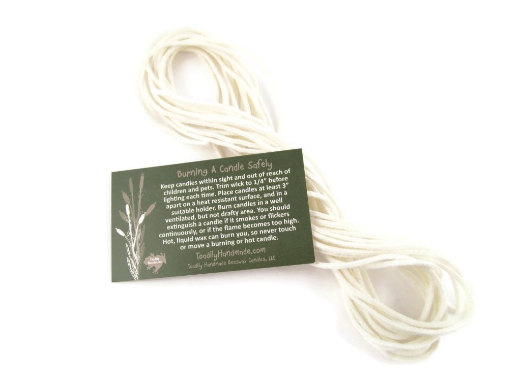 number 0 wicks are the smallest size of square braid candle wicks used for the smallest candles.