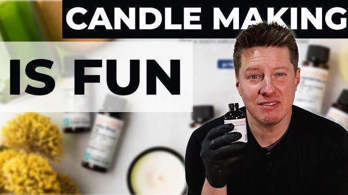 person testing candle fragrance
