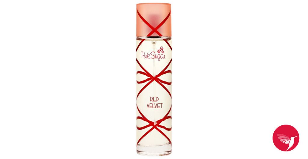 photo of pink sugar red velvet perfume bottle