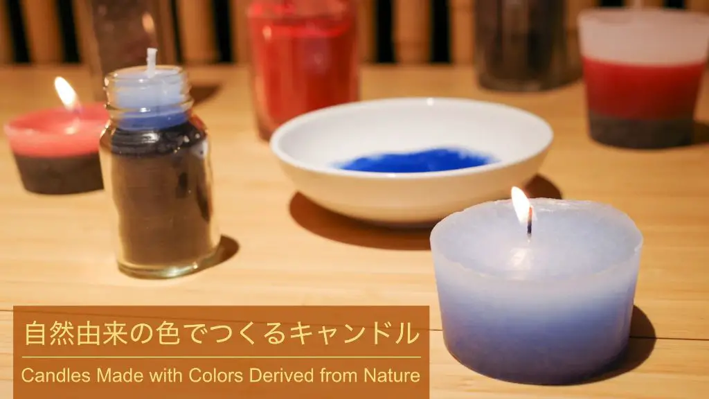 pigments allow for colorful candle designs