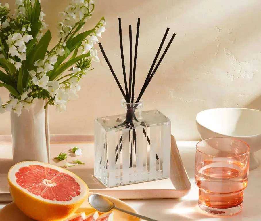 popular scents for stick diffusers include floral, citrus and woodsy