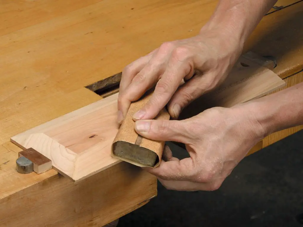 sanding the cut edges smooths sharp areas