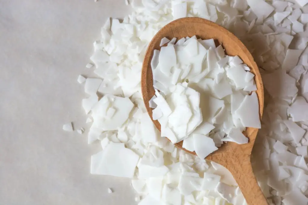 soy wax flakes before candle making