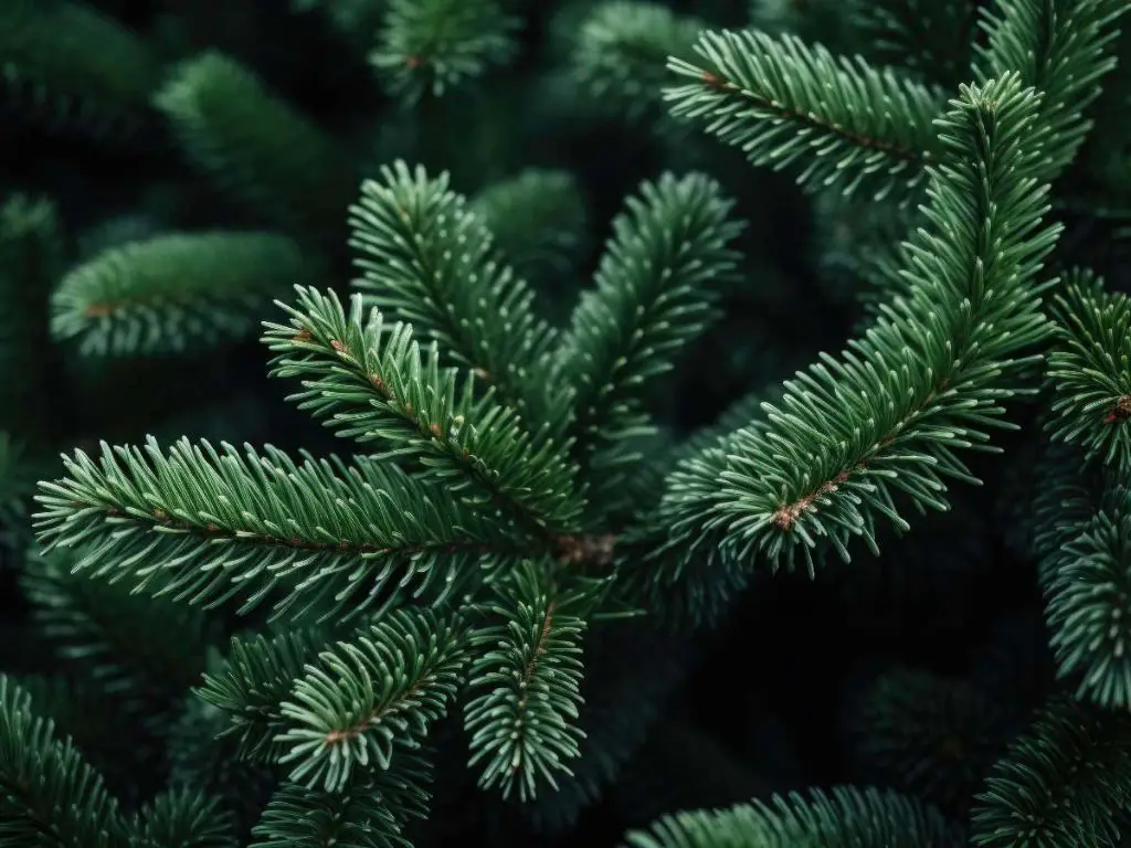 the scent of pine trees and evergreens evokes the feeling of christmas.