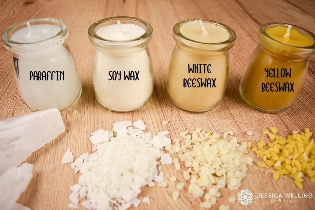 the three main types of candle wax are paraffin, soy, and beeswax. each has pros and cons to consider when making mason jar candles.