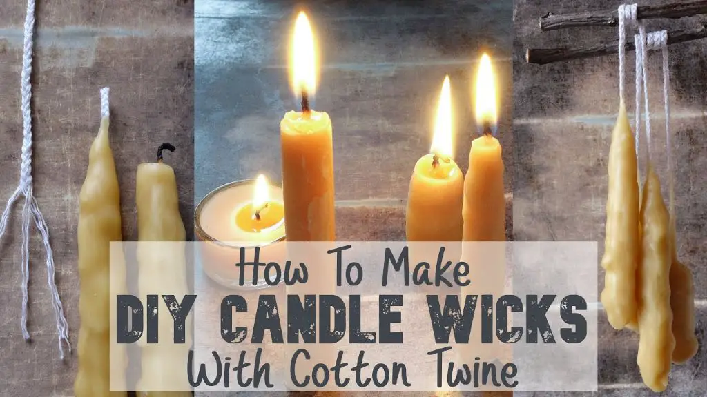 twisting or braiding the wick helps strengthen it before candle making.