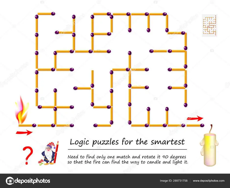 using matches to light candles in puzzle game