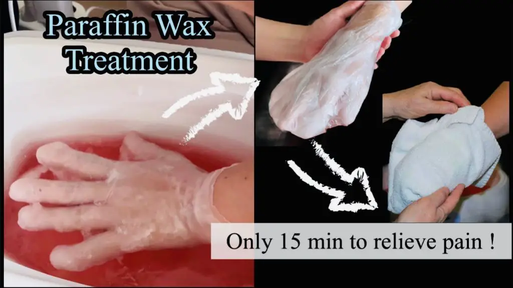 warm paraffin wax can help soothe sore joints and muscles when used properly