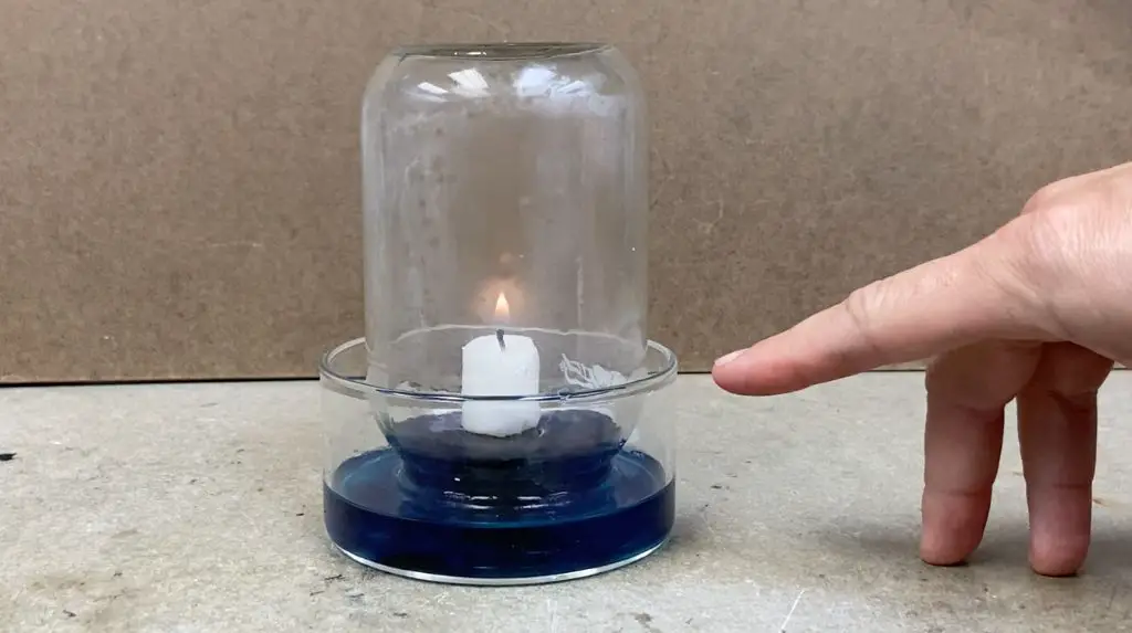 water vapor being released into air from candle