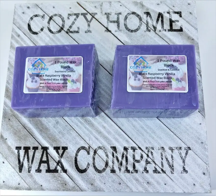 wax melt ingredients - soy wax, fragrance oils, dye blocks