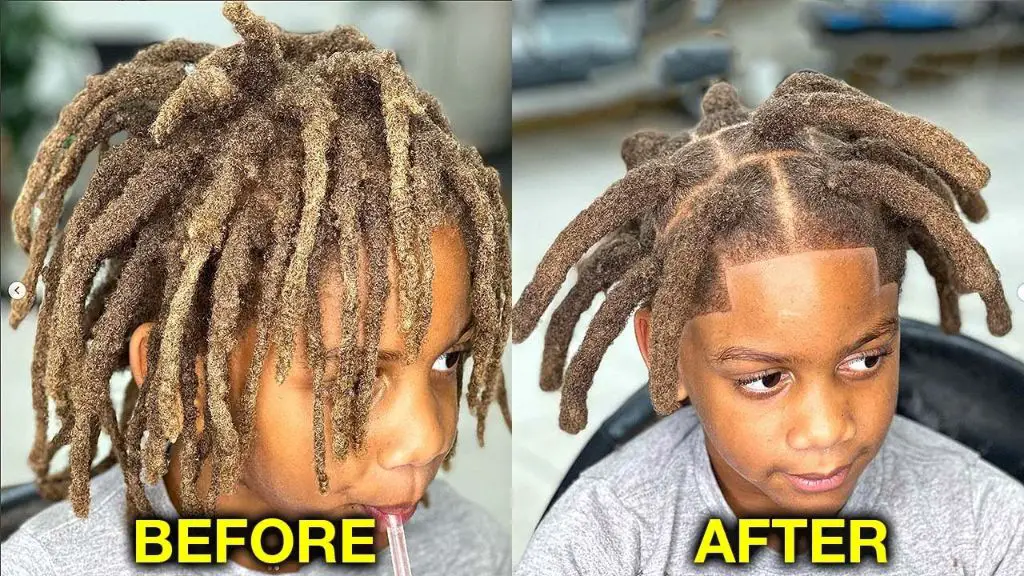 wick dreadlocks being assembled using a crochet needle