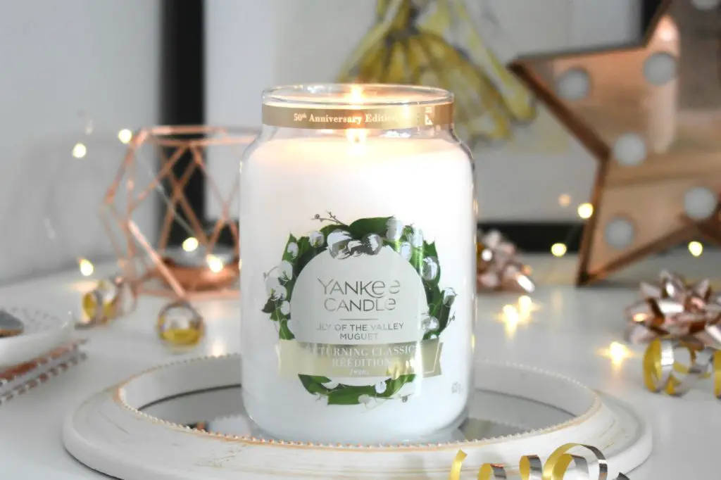 yankee candle's lily of the valley scented candle