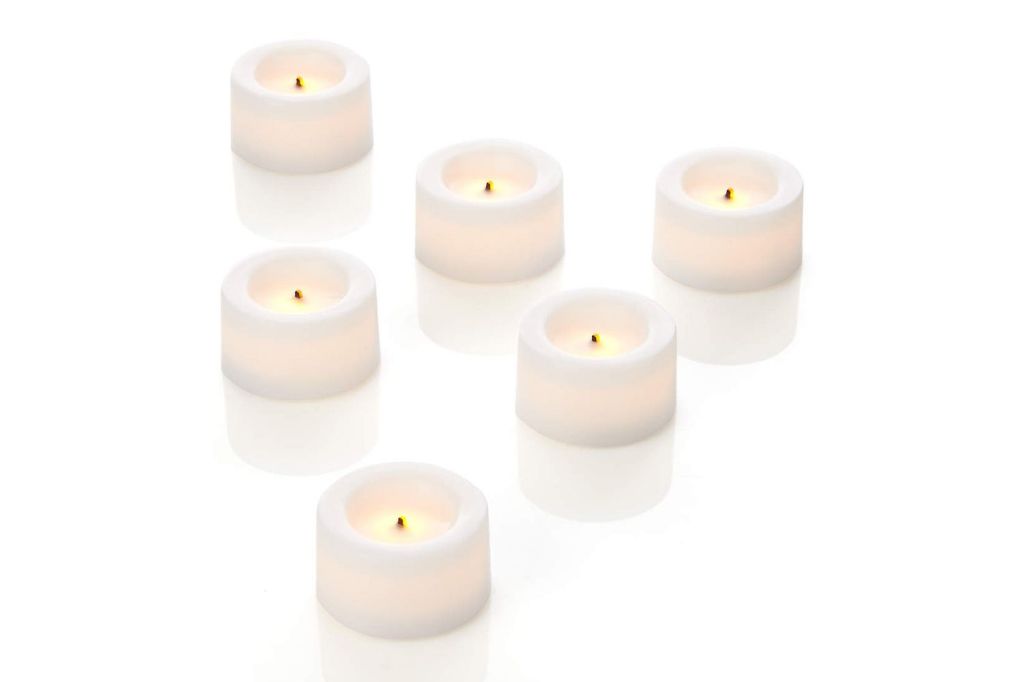 battery candles stay cool, unlike real candles