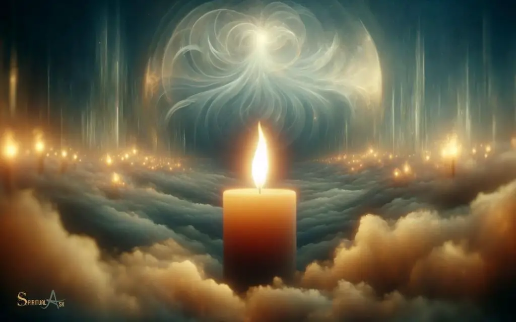 lighting a candle represents bringing light and clarity into prayer and spiritual connection