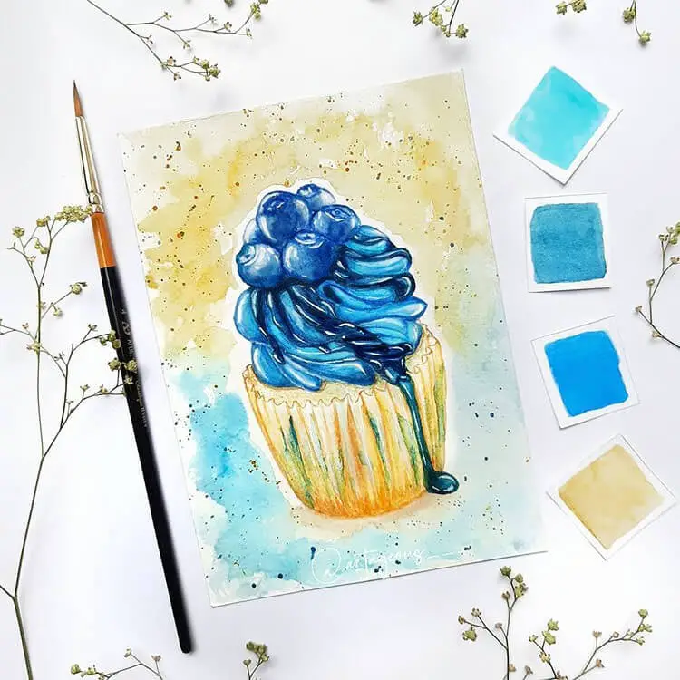 Watercolor Dessert Painting Ideas