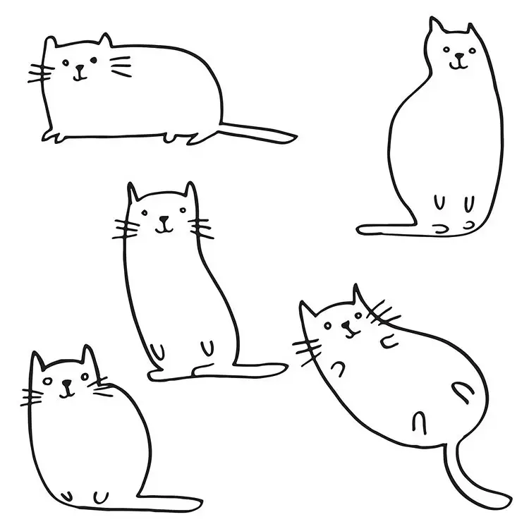 Cute And Easy Cat Doodles