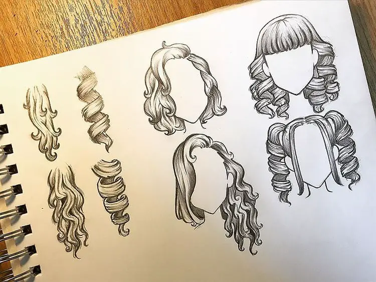 How To Draw Hair Ideas And Step-By-Step Tutorials