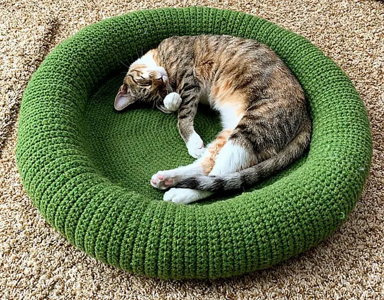 Crochet Cat Bed And Cat Cave Patterns