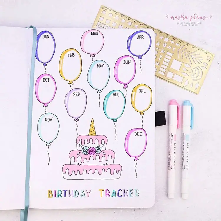 41 Trackers To Inspire Your Next Bullet Journal Spread