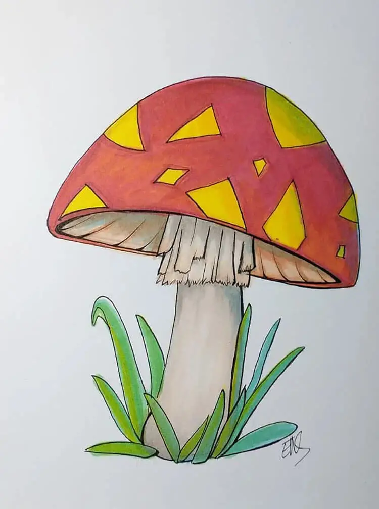 Cool Mushroom Drawing Ideas