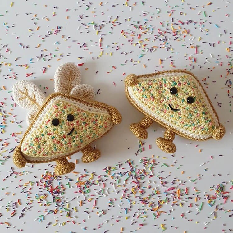 Cute Crochet Toast And Bread Patterns