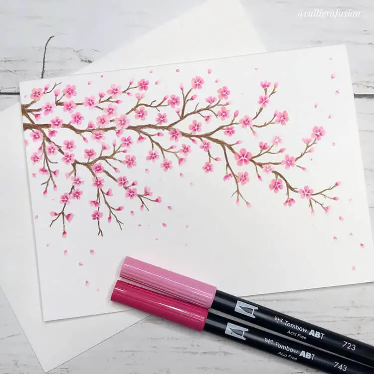 Beautiful Cherry Blossom Drawings