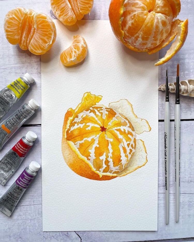 Easy Watercolor Fruit Painting Ideas